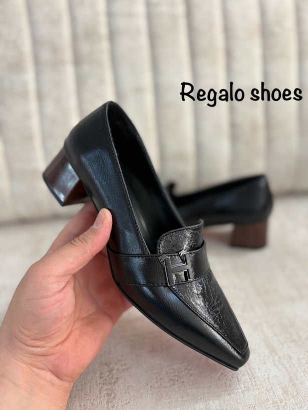 کفش مجلسی زنانه ( مدل آنیتا ) پاشنه 3 سانت طرح چوب