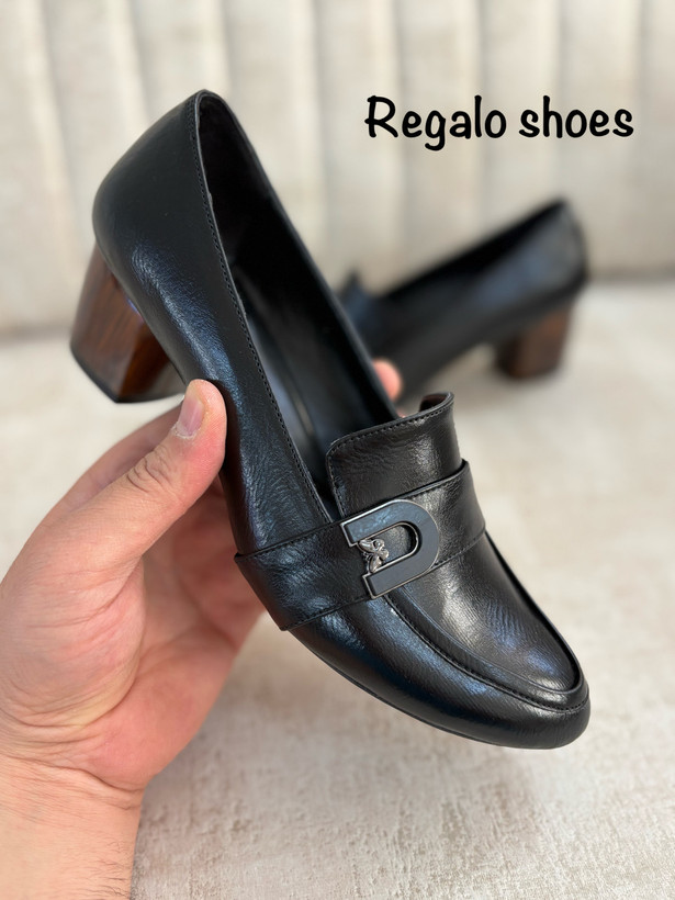کفش مجلسی زنانه ( مدل مارال ) پاشنه 4 سانت طرح چوب