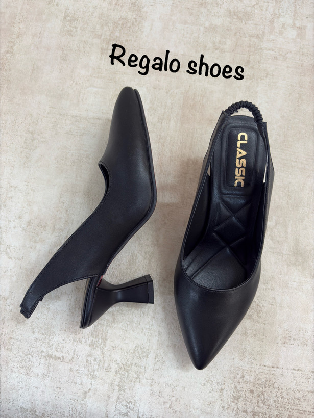 کفش مجلسی ( مدل پشتباز بیاله ) مشکی؛ اصالت و جذابیت در یک قدمی شما! 🖤👠