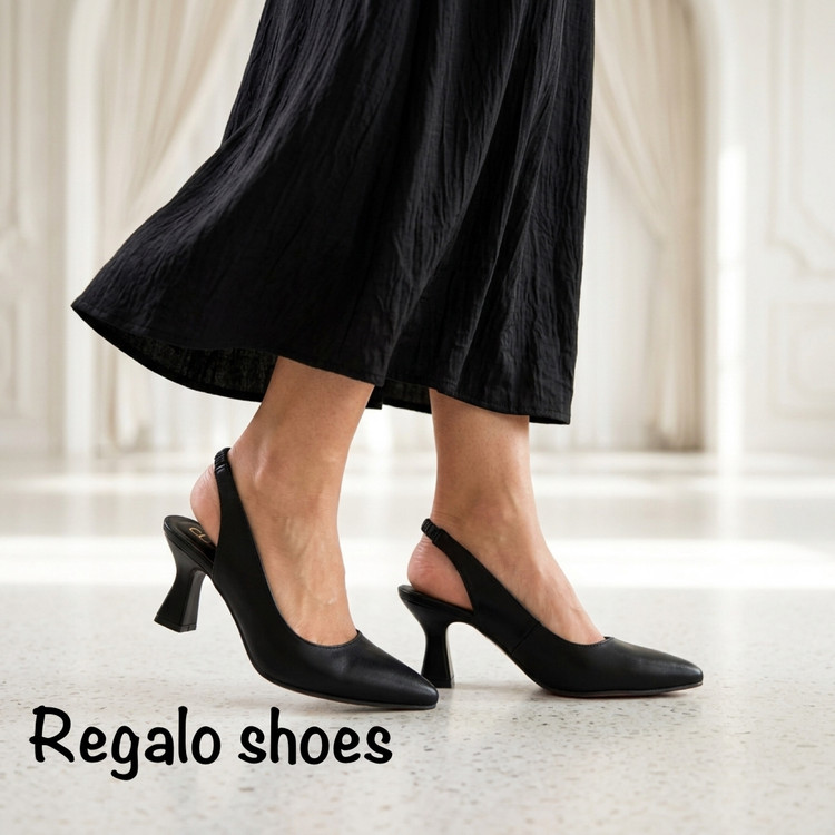 کفش مجلسی ( مدل پشتباز بیاله ) مشکی؛ اصالت و جذابیت در یک قدمی شما! 🖤👠
