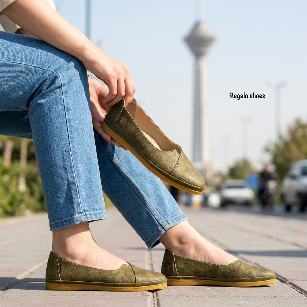 کالج زنانه ( مدل رز زیتونی ) مثل پیادهروی روی ابرها در قلب شهر! 🌿👟